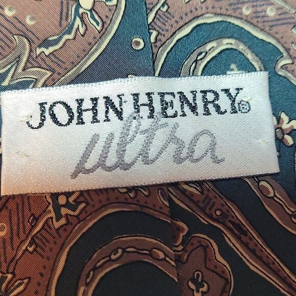 Vintage John Henry ultra men's all silk neck tie - Picture 4 of 5